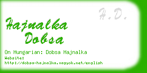 hajnalka dobsa business card